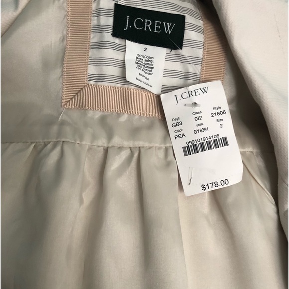 J.Crew blazer pea coat size 2 - Picture 8 of 8